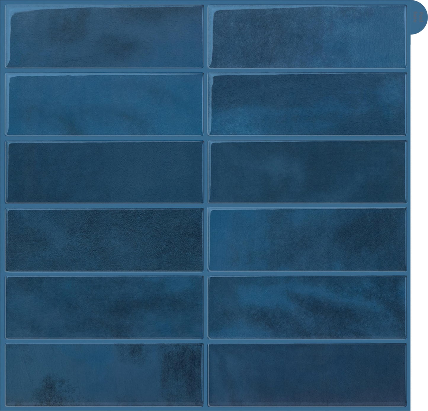 Peel and Stick Backsplash for Kitchen,New Upgrade 12" x 12" Large Premium Kitchen Backsplash,Sticker on Subway Tile Peel and Stick,Blue 10-Sheet.