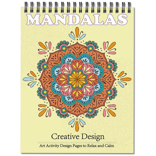 Jadeso Mandala Coloring Book for Adults - 30 Original Mandala Patterns and Designs, Adult Coloring Book Spiral Bound, Coloring Books for Adults Relaxation, Thick Smooth Paper(120gsm)