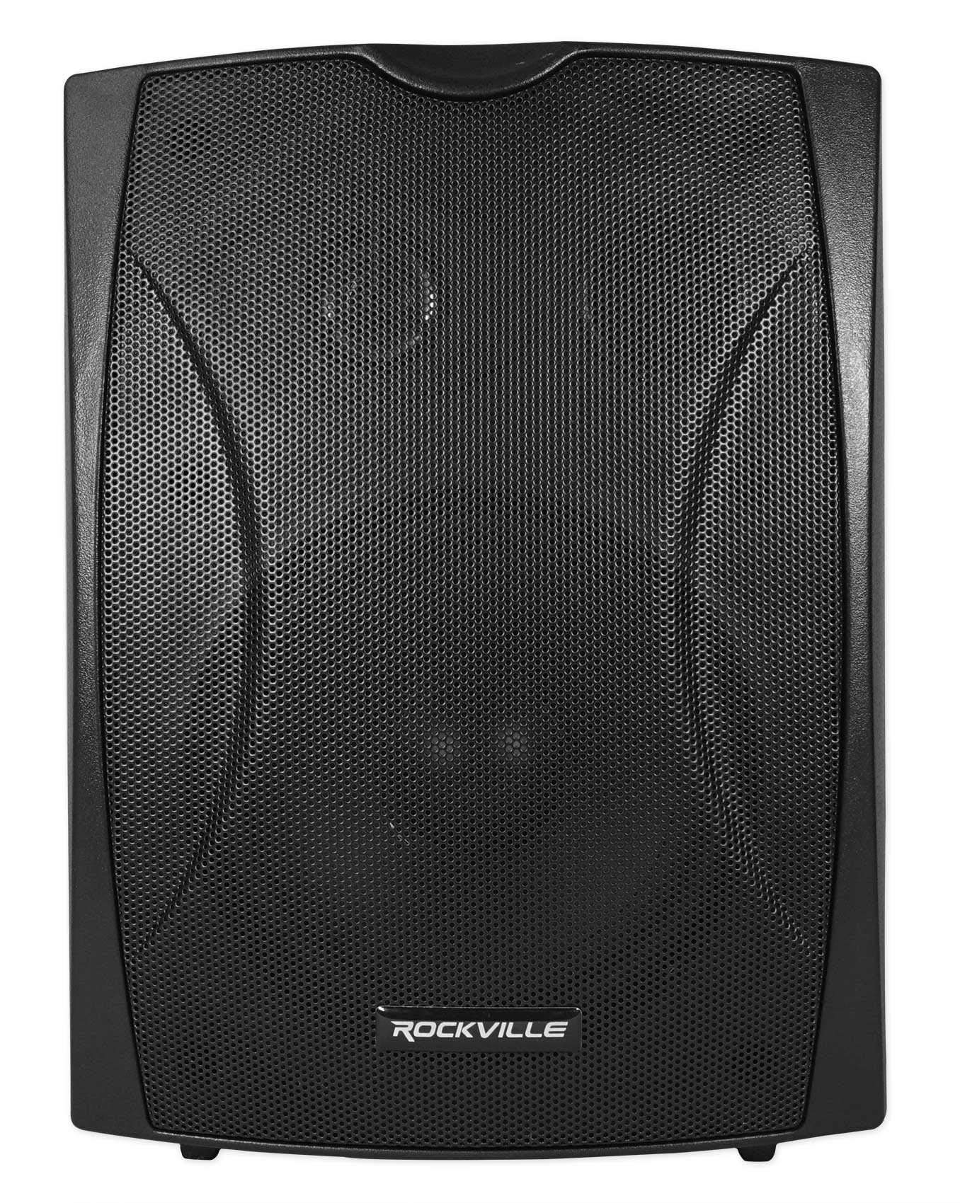 Rockville WET-6B 70V 6.5" IP55 Commercial Indoor/Outdoor Wall Speaker - Black