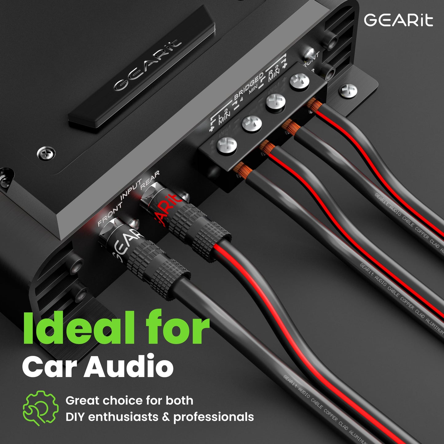 14AWG Speaker Wire, GearIT Pro Series 14 AWG Gauge Speaker Wire Cable (100 Feet / 30.48 Meters) Great Use for Home Theater Speakers and Car Speakers Black