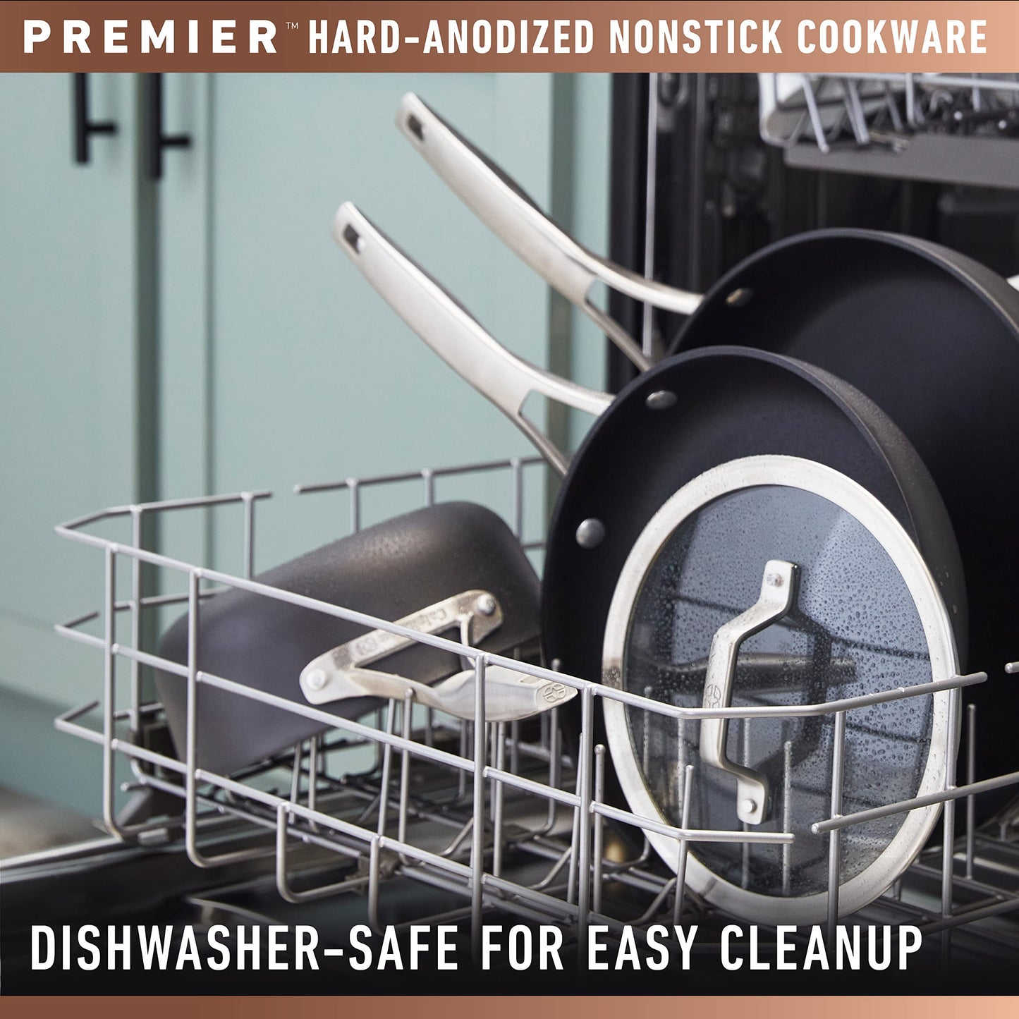 Calphalon Premier Hard-Anodized Nonstick Cookware 11-Piece Pots and Pans Set Dishwasher and Oven Safe with MineralShield Nonstick Technology Durable and Versatile Kitchen Cookware