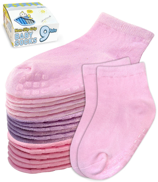 Simply Kids Baby Socks with Grips 12-18 Months Grippy Toddlers 12-24 2t Grippers 1-3 Years
