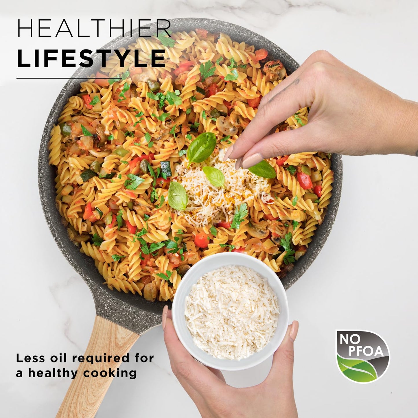 KASANOVA 10Pcs Cookware set, Die-cast Aluminum pots and pans, Nonstick frying pans and casseroles, Induction safe, PFOA-free (Green, 10 pcs)