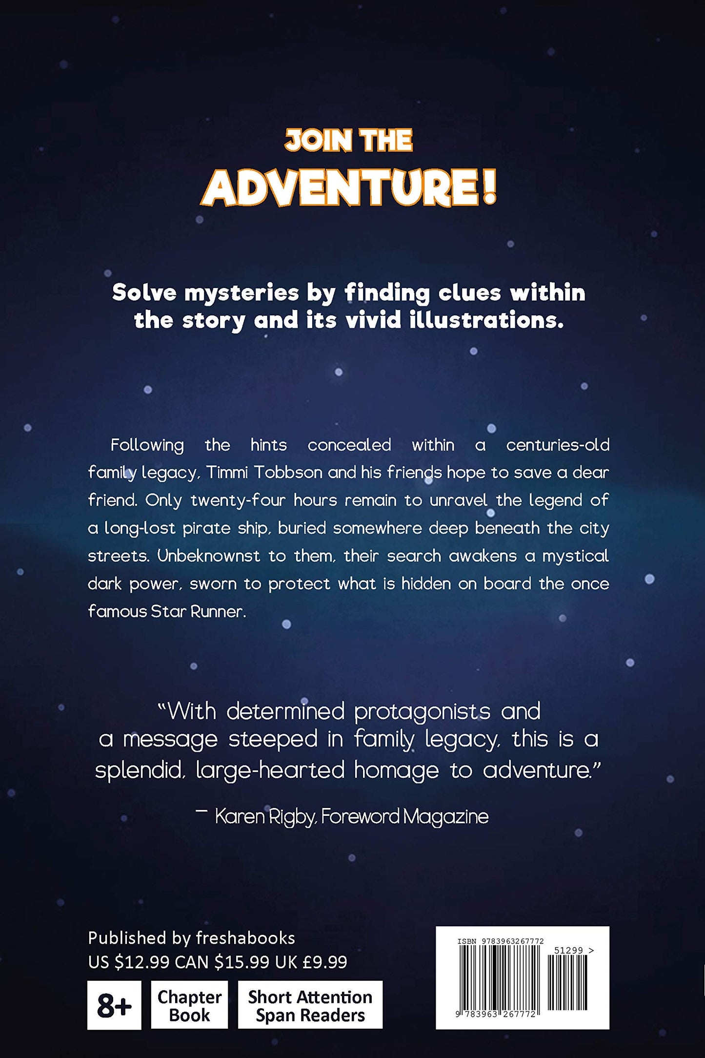 Legend of the Star Runner: A Timmi Tobbson Adventure Book for Boys and Girls (Solve-Them-Yourself Mysteries for Kids 8-12)