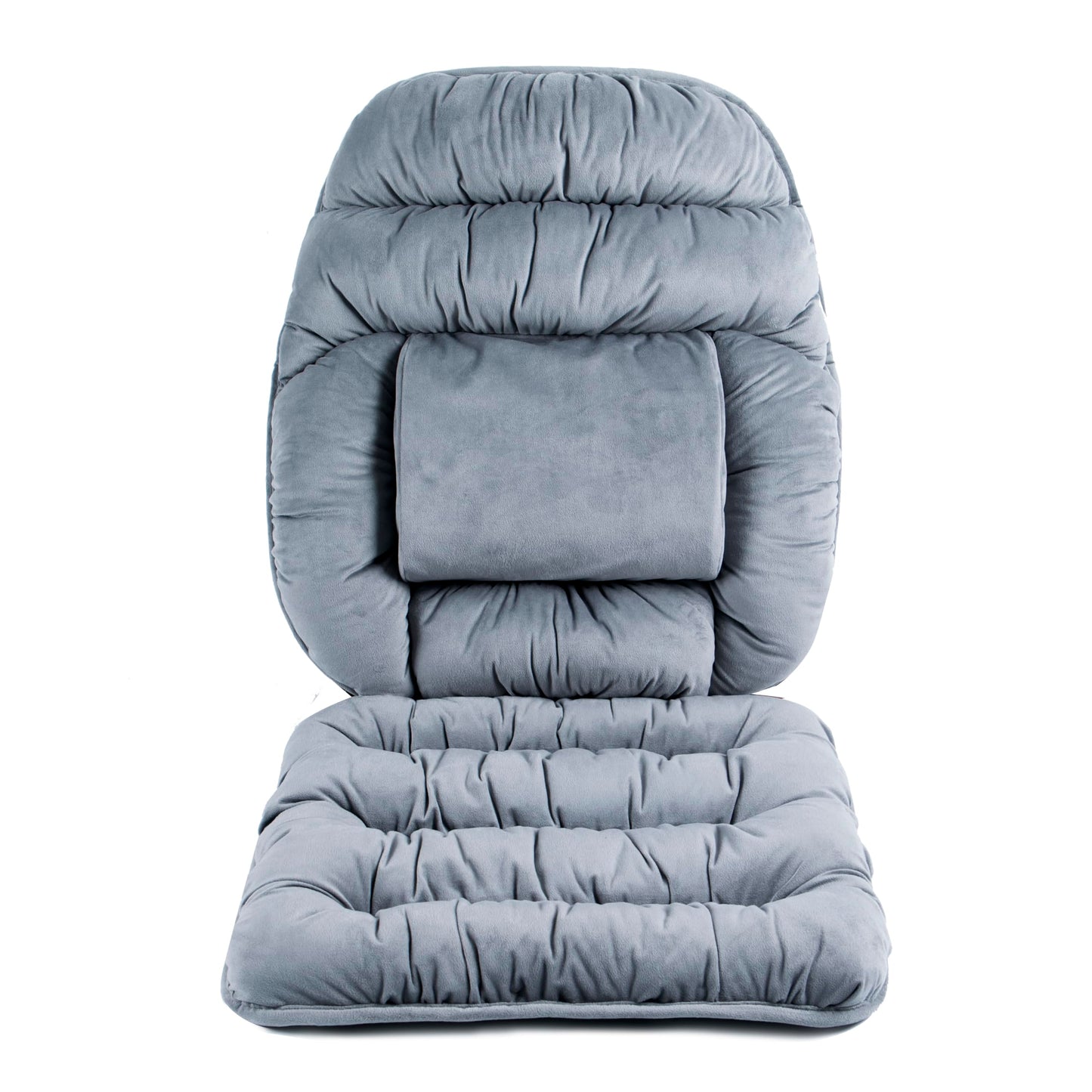 ALIBO Large Size Nonslip Back Support Cushion Low Back Pain Relief Pillow Seat Cushion with Lumbar Rest for Office Chair,Recliner,Rocking Chair,Wheelchair,Auto Car with Long Adjustable Straps