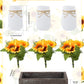 Mason Jar Sunflower Kitchen Decor, Spring Centerpieces for Tables with Sunflowers Artificial Flowers, Farmhouse Wood Tray, Sunflower Spring Bathroom Table Decor, Centerpiece Table Decorations for Home