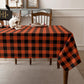 Essifunia Gingham Plaid Tablecloth - Rectangular 58x102 Inch Water Resistant Halloween Decorations Table Cloth for Indoor Use - Seasonal Fall Harvest Table Cover for Kitchen, Picnics, and Parties