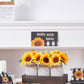 Mason Jar Sunflower Kitchen Decor, Spring Centerpieces for Tables with Sunflowers Artificial Flowers, Farmhouse Wood Tray, Sunflower Spring Bathroom Table Decor, Centerpiece Table Decorations for Home