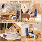 TOTIDYH Toddler Booster Seat for Kitchen Chair, Non-Slip Bottom Dining Table Booster Seat with Backrest and Adjustable Straps, Portable Eating Travel Increasing Cushion