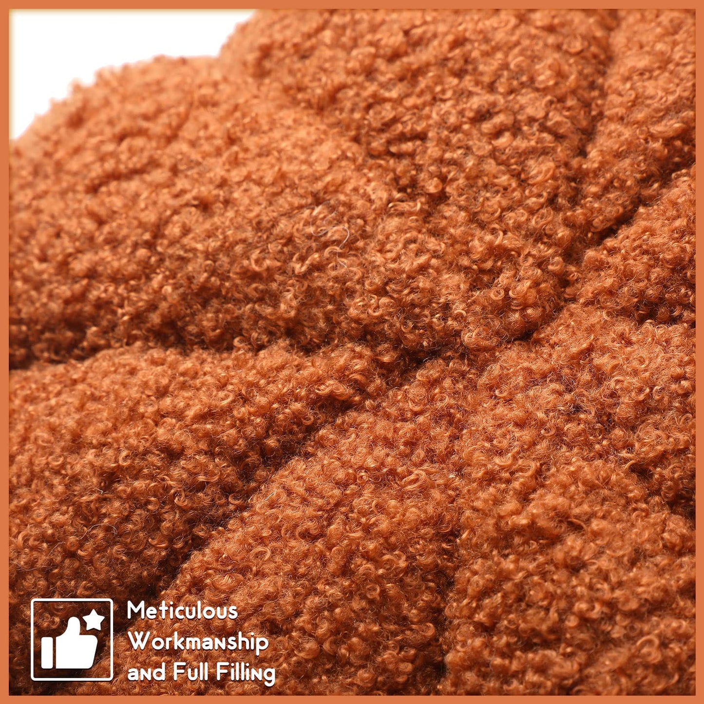 2 Pieces Simulated Pumpkin Pillow Plush Pillow 3D Pumpkin Shaped Pillow Cozy Fall Decorations Stuffed Throw Pillows for Thanksgiving Christmas Halloween Bedroom Sofa Couch Supplies (White, Brown)