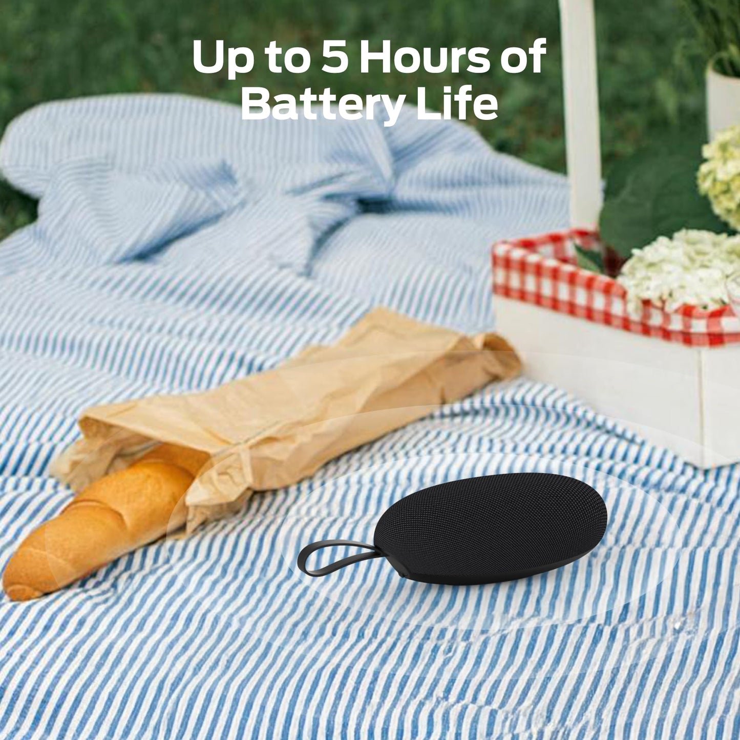 Monster S260 Bluetooth Speaker, Portable Wireless Speaker with 10W Powerful Sound, Small Speakers with Bluetooth 5.4, True Wireless Stereo Pairing, IPX5 Waterproof, 5H Playtime, Built-in Mic