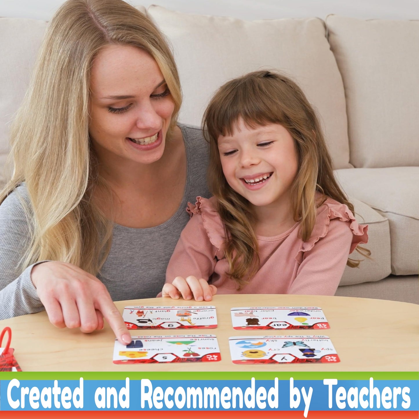 Phonics Flash Cards - Learn to Read in 20 Stages - Digraphs CVC Blends Long Vowel Sounds - Games for Kids Ages 4-8 Kindergarten First Second Grade Homeschool Educational Study Activity