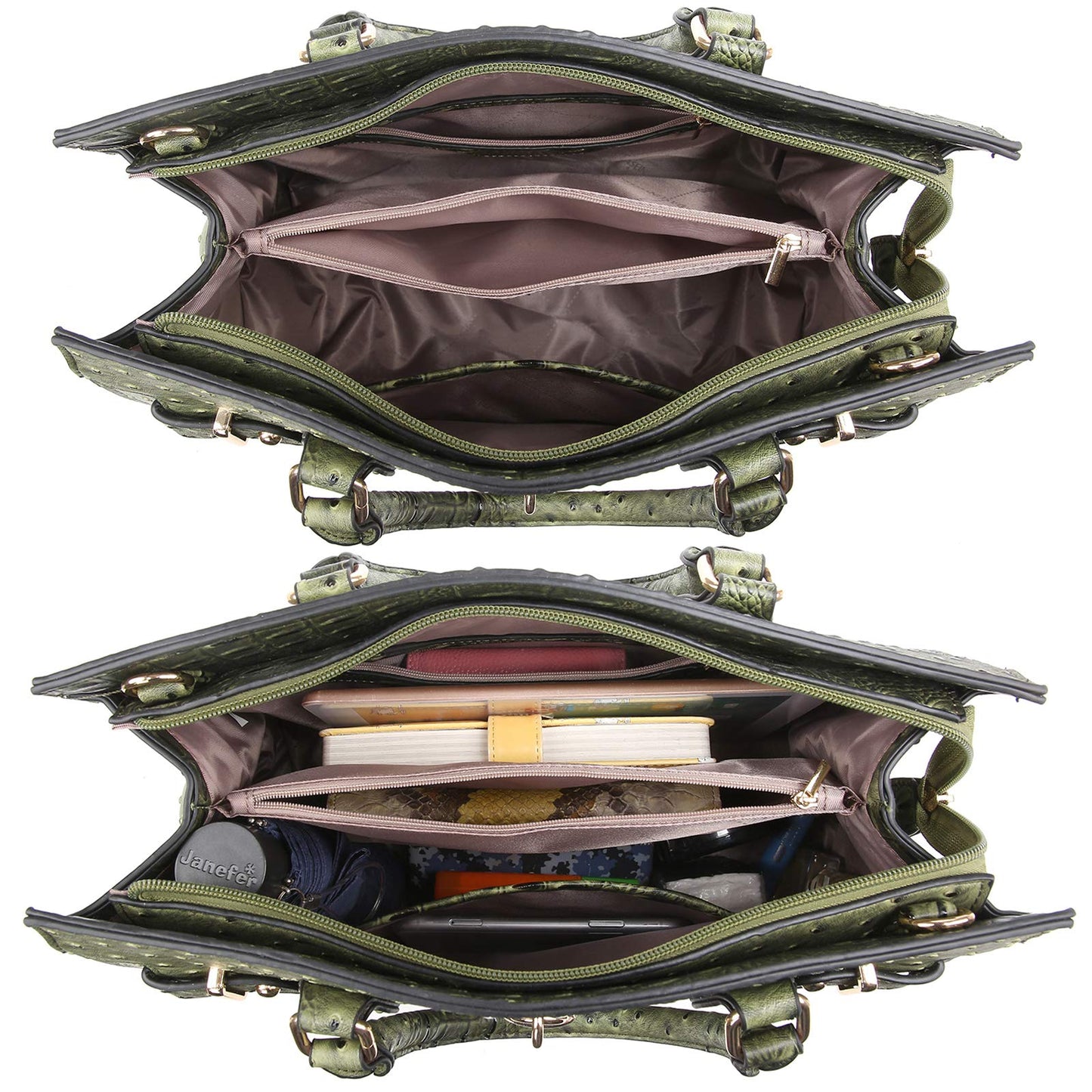 Dasein Women Handbags and Purses Ladies Shoulder Bag Top Handle Satchel Tote Work Bag with Wallet