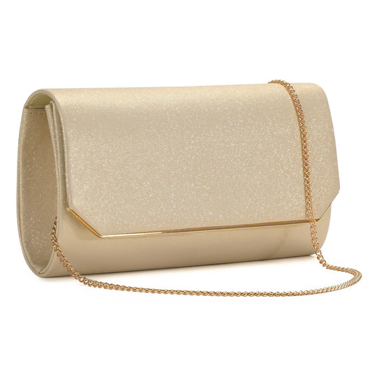 UBAYMAX Evening Bag, Clutch Purses for Women Sparkling Handbags Crossbody Bag Wedding Bag for Prom Party Wedding Engagement (Gold)