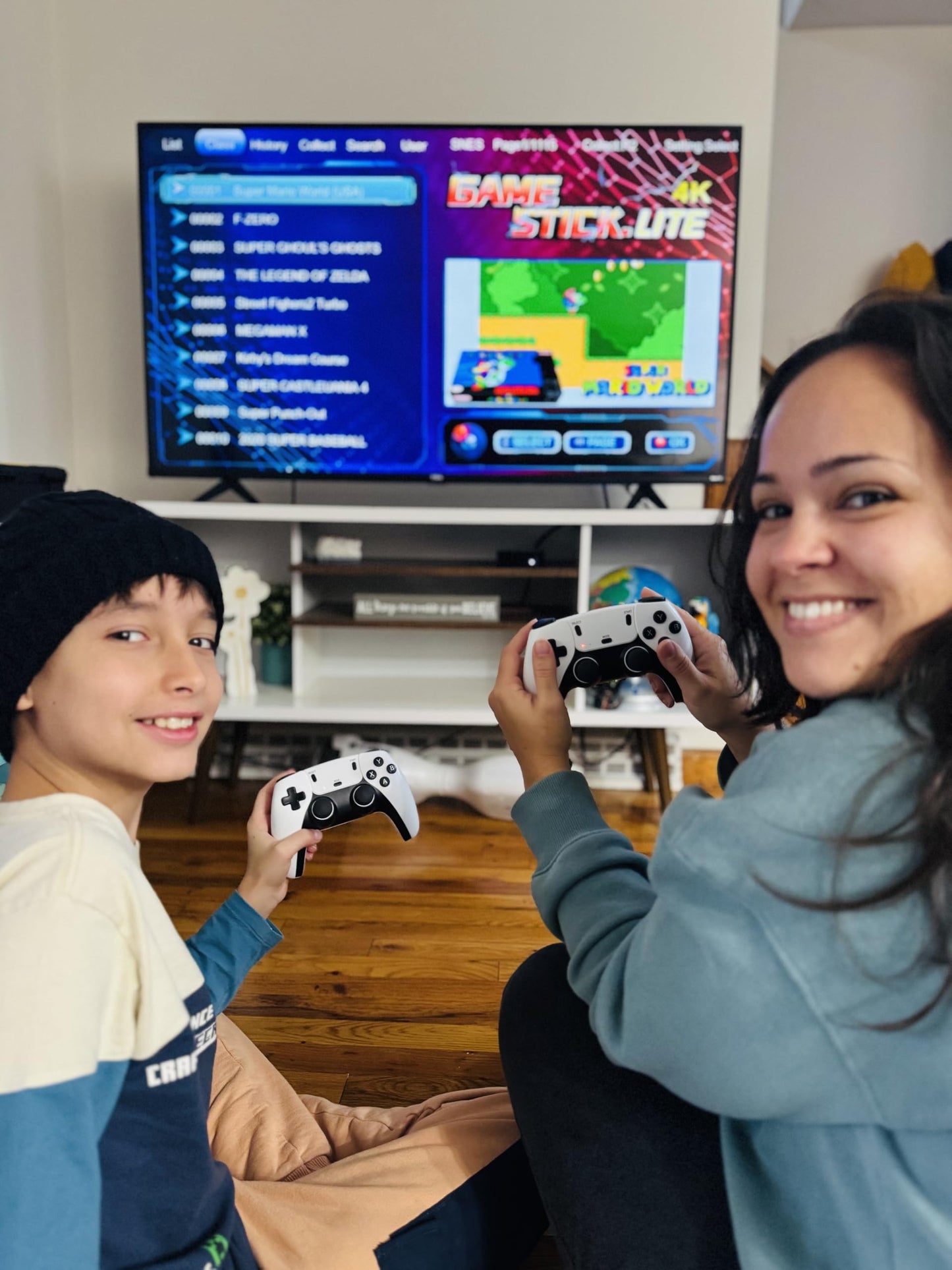 Boltz Retro Stick Gaming Stick – Retro Gaming Console with 40,000+ Classic Video Games, 9 Emulators, 128GB Storage, Plug & Play 4K HDMI Output, Includes 2 Wireless 2.4GHz Controllers