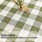 Yofori Gingham Tablecloth Rectangle Table Cloth Heavy Duty Cotton Checkered Table Cover for Spring Picnic Kitchen Dining(C-Sage Green, 52x52 inch)