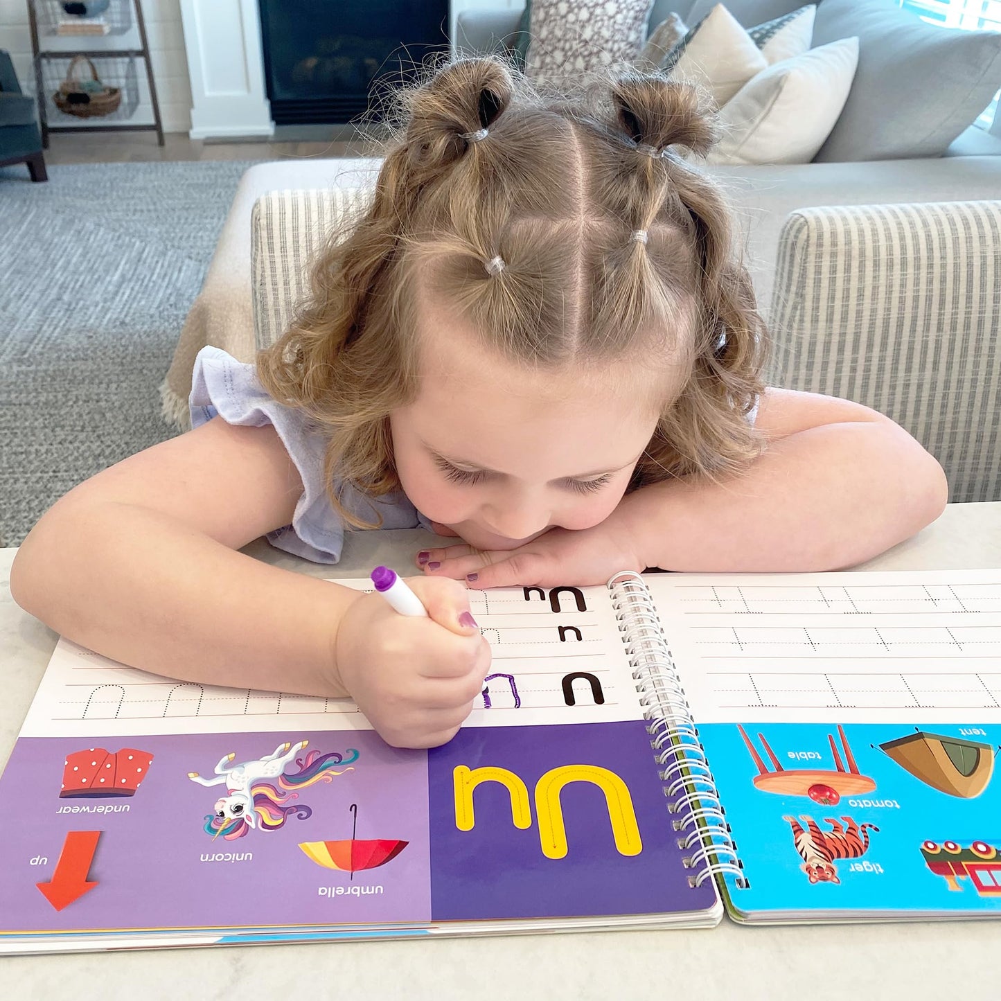 BenBen Preschool Learning Activities, 50 Pages, Tracing Books for Kids Ages 3-5, Kindergarten Workbooks, Toddler Writing Practice, Pre K Busy Book Educational Toys, Autism Learning Materials