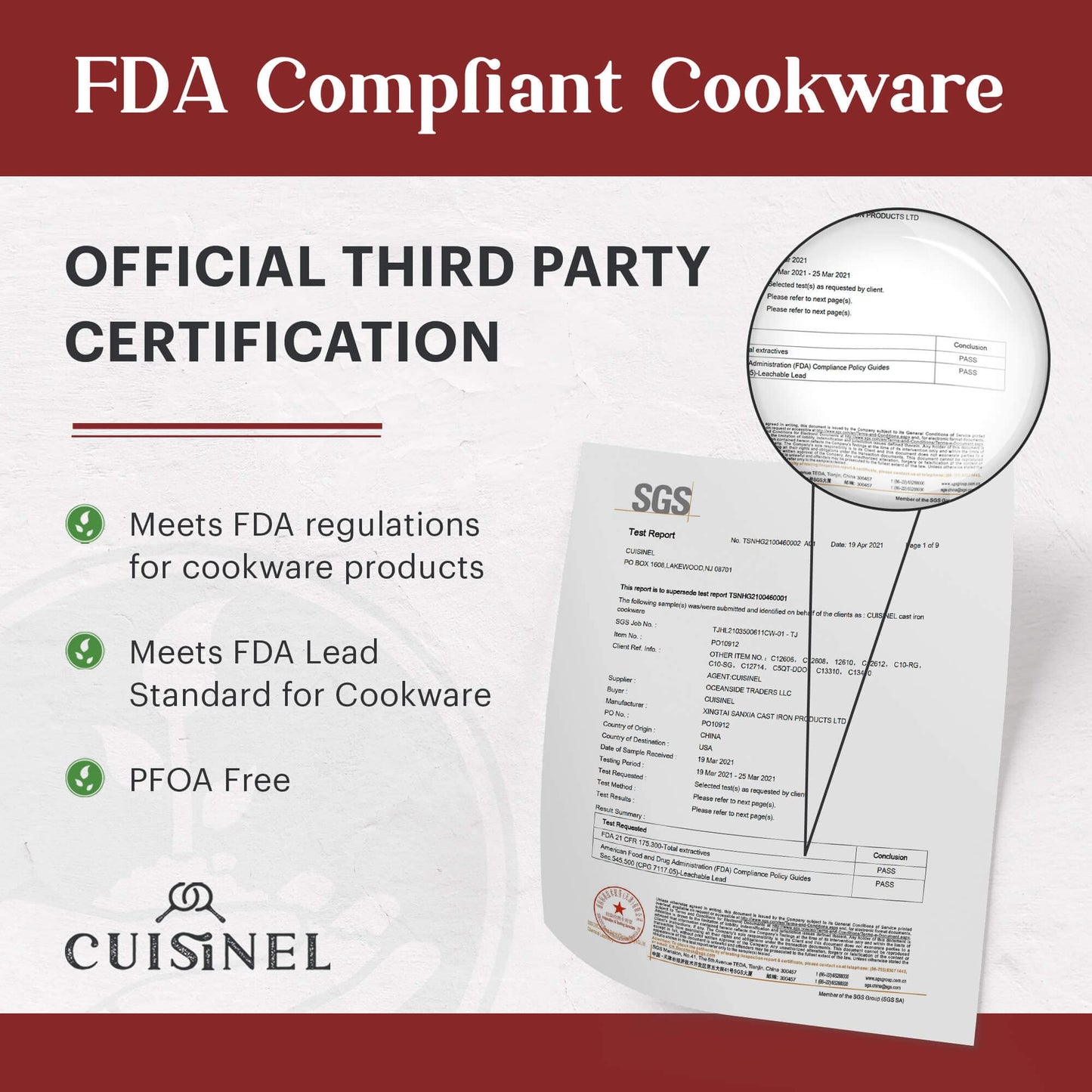 Cuisinel Cast Iron Skillets Set - 10" + 12"-Inch Pre-Seasoned Frying Pans + Removable Silicone Handle Holder Grips + Pan Scraper - Oven-Safe Cookware Kit + Accessories + Handle Helper