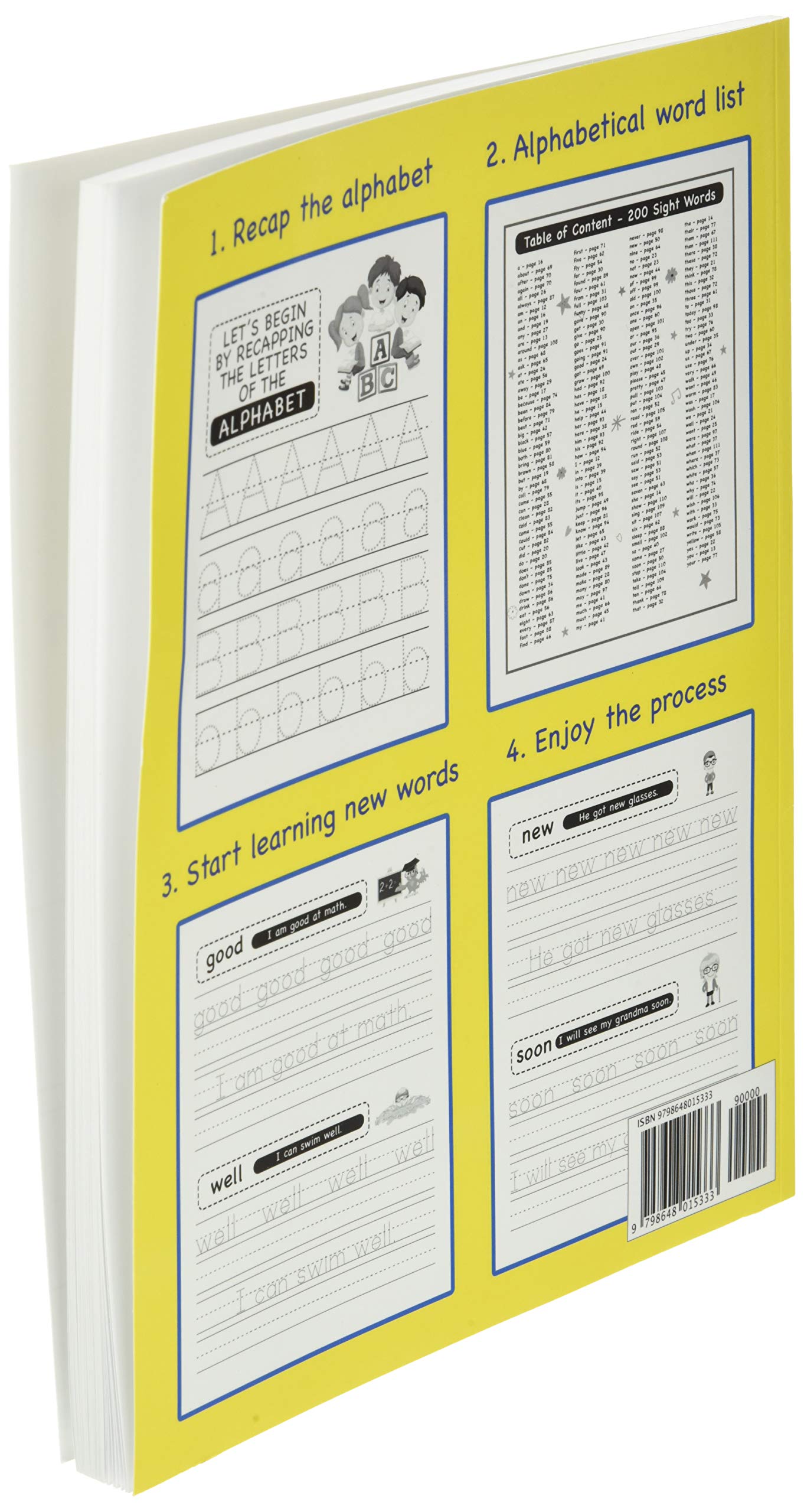 200 Must Know Sight Words Activity Workbook: Learn, Trace & Practice The 200 Most Common High Frequency Words For Kids Learning To Write & Read. | Ages 5-8