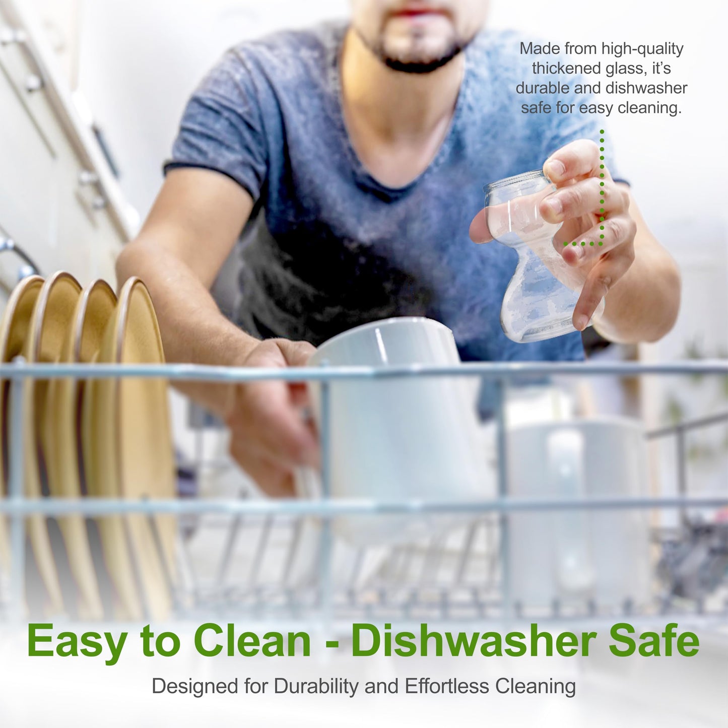 Garden Guru Plant Propagation Stations – Self-Standing Hourglass Glass Vases for Hydroponic Plant Growth – Unique Double Bubble Design for Home Decor (Set of 2)