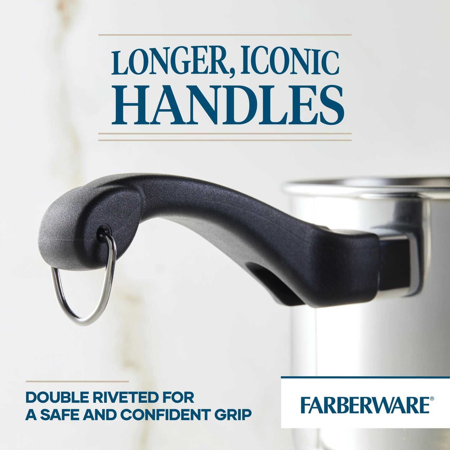 Farberware Classic Traditions Stainless Steel Cookware Induction Pots and Pans Set with Prestige Cooking Utensils, 12 Piece - Stainless Steel