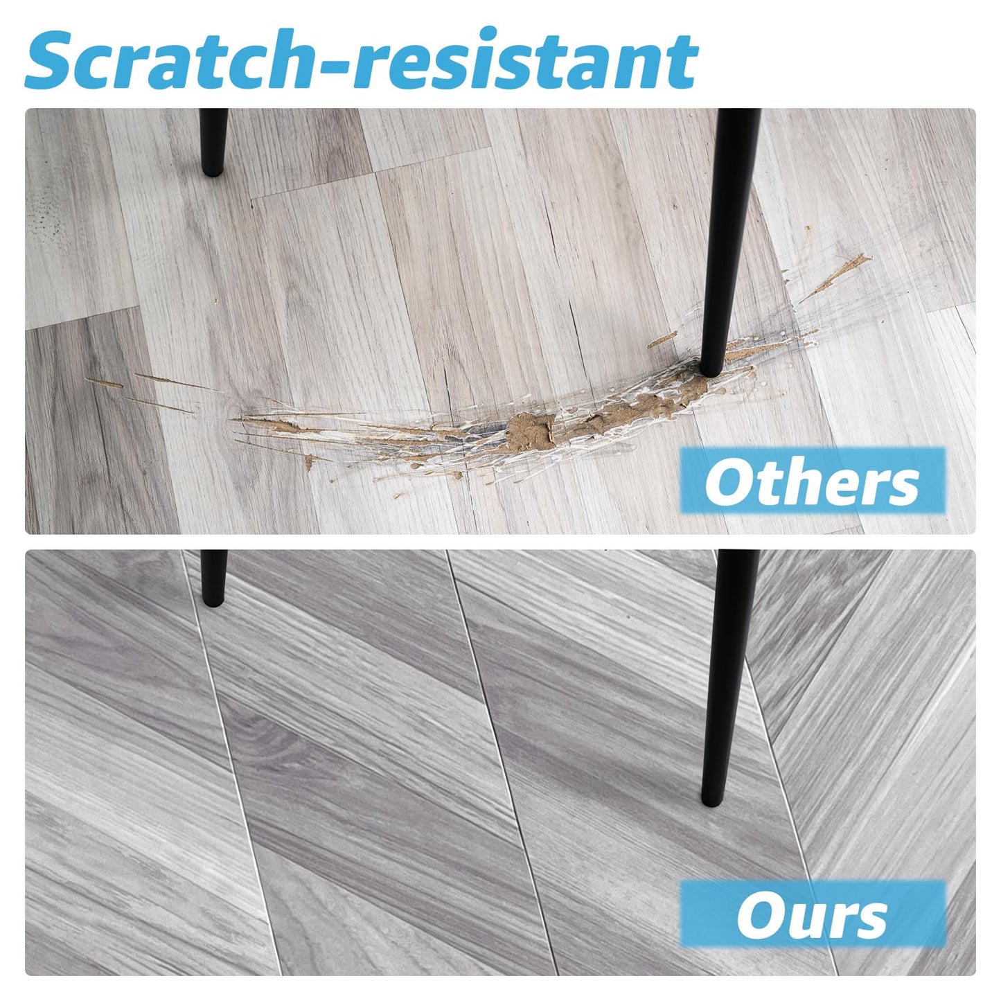 Art3d 18-Pack Interlocking Luxury Vinyl Flooring Tile for Kitchen Bathroom, 36 x 6 Inch Wood Floor Plank for Wear-Resistant, Waterproof, Anti-Slip, Reusable, Dublin Dawn Ash