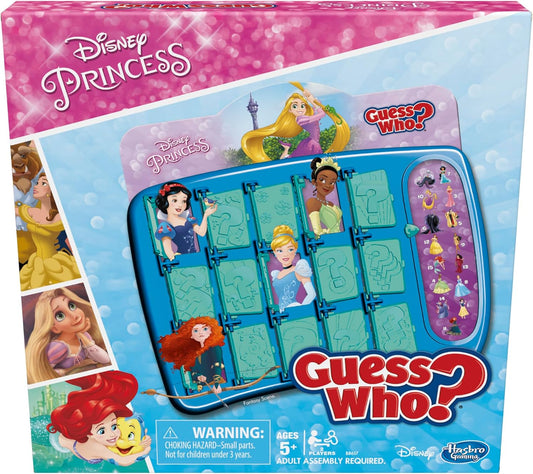 Hasbro Gaming Guess Who? Disney Princess Edition Kids Board Game, Fun Game for Families and Kids Ages 5 and Up, Preschool Games (Amazon Exclusive)