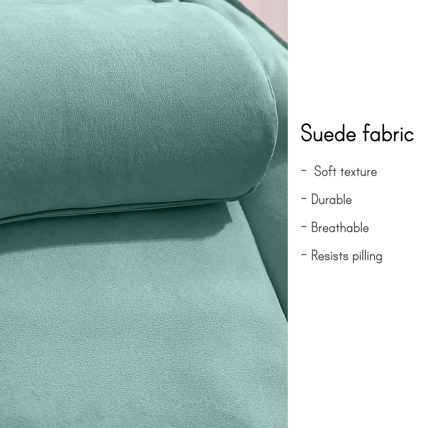 Hexagon Foldable Living Room Chair, Saucer Chair for Adults, Comfy Bedroom Lounge Chair, Moon Chair, Lazy Folding Chair for Dorm Rooms (Chair-Green)