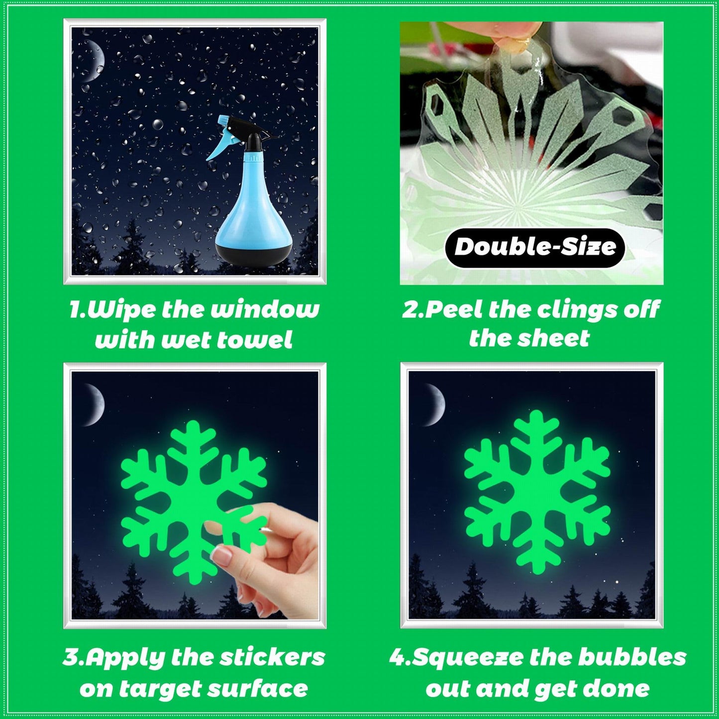 93pcs Christmas Window Clings,9 Sheets Christmas Window Decals for Xmas Decoration