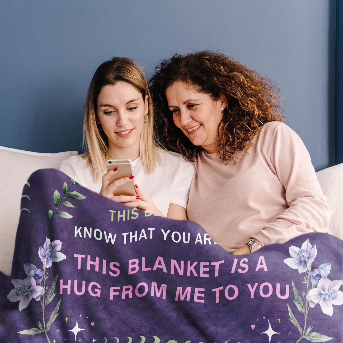 PUREFLY Gifts for Mom Blanket,Mothers Day Birthday Gifts for Mother from Daughter Son,Best Mom Ever Gifts,Super Soft Flannel Throw Blanket to My Mom,60”x50”