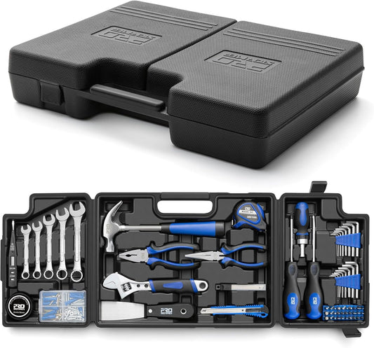 Prostormer 159-Piece Home Tool Set, General Household Tool kit with Storage Case,Household Basic Comlete Home Tool Kit for All Purpose