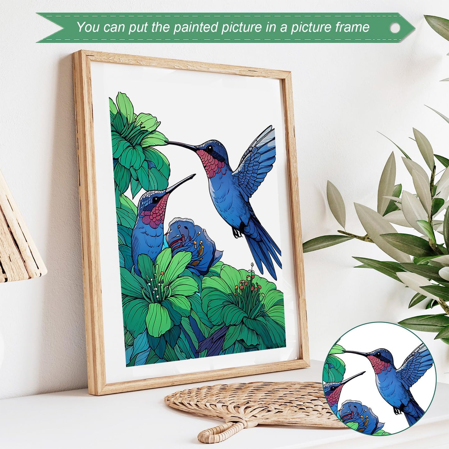 CKMOREL Humming Bird Adult Coloring Book Spiral Bound Mindfulness Adult Coloring Book for Women Relaxation Spiral Bound Lay Flat, Single-Sided Print with 24 Pages, Anxiety Relief Gifts Relaxation