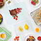KimiDitt Tempered Glass Cutting Board, 8x12" Glass Cutting Board for Kitchen Counter,Small Size Frosted,with Non-Slip Feet, Scratch Resistant,Heat Resistant
