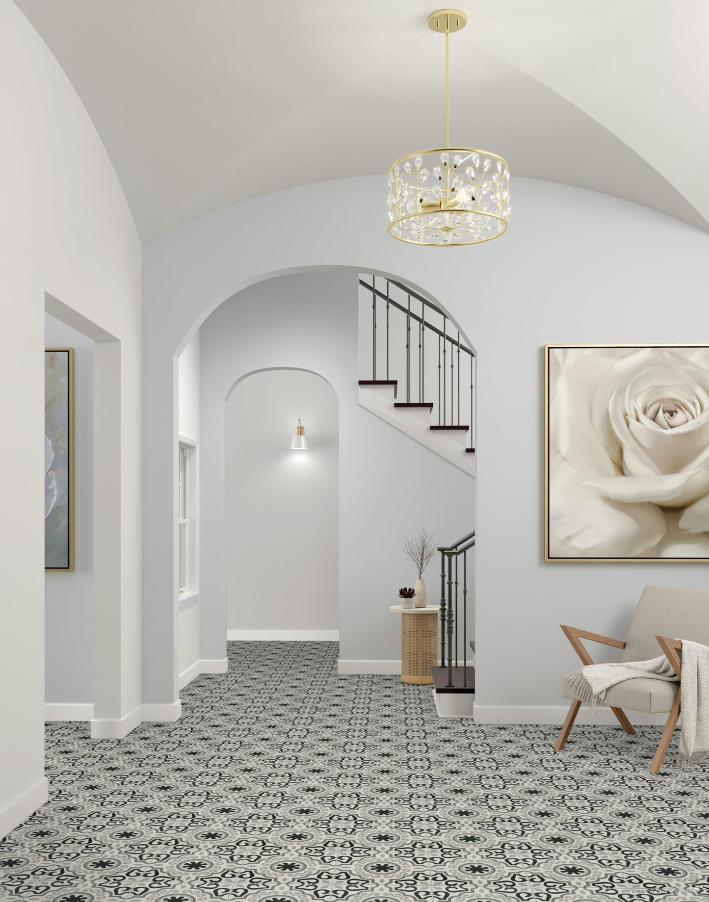 12x12 Marseille Encaustic Pattern Ceramic Tile Floor Wall (4)