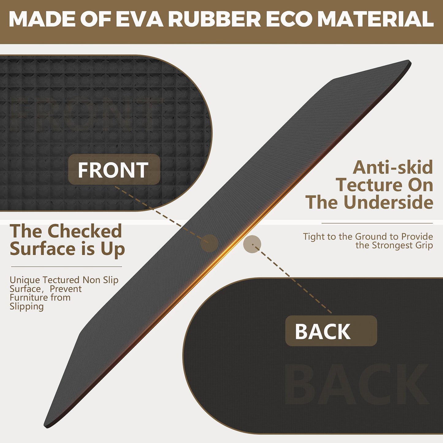 Non Slip Recliner Pads For Hardwood Floors, Recliner Floor Protector Keep Recliner From Sliding, Recliner Slide Stoppers, Under Recliner Mat, Furniture Pad For Recliner, Recliner Gripper,Recliner Grip