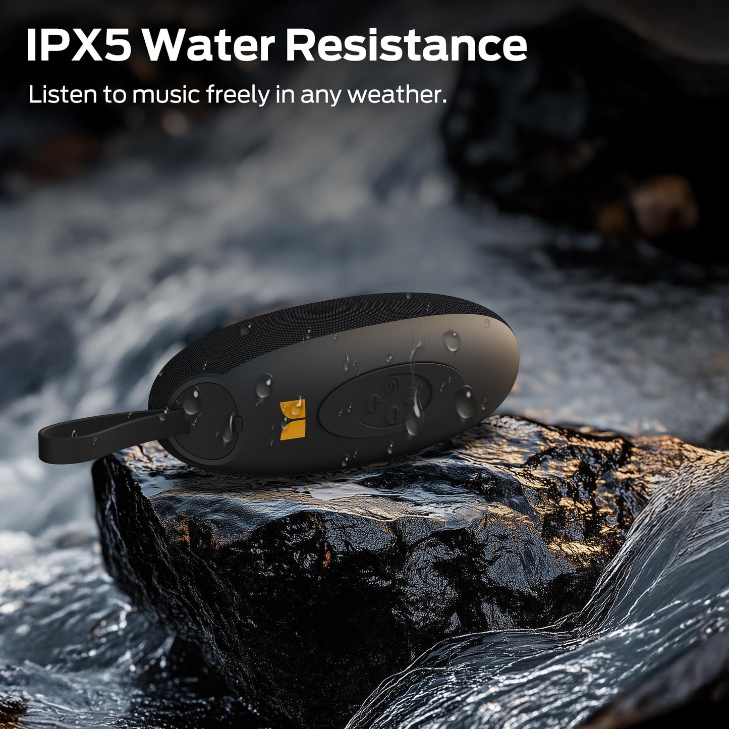 Monster S260 Bluetooth Speaker, Portable Wireless Speaker with 10W Powerful Sound, Small Speakers with Bluetooth 5.4, True Wireless Stereo Pairing, IPX5 Waterproof, 5H Playtime, Built-in Mic