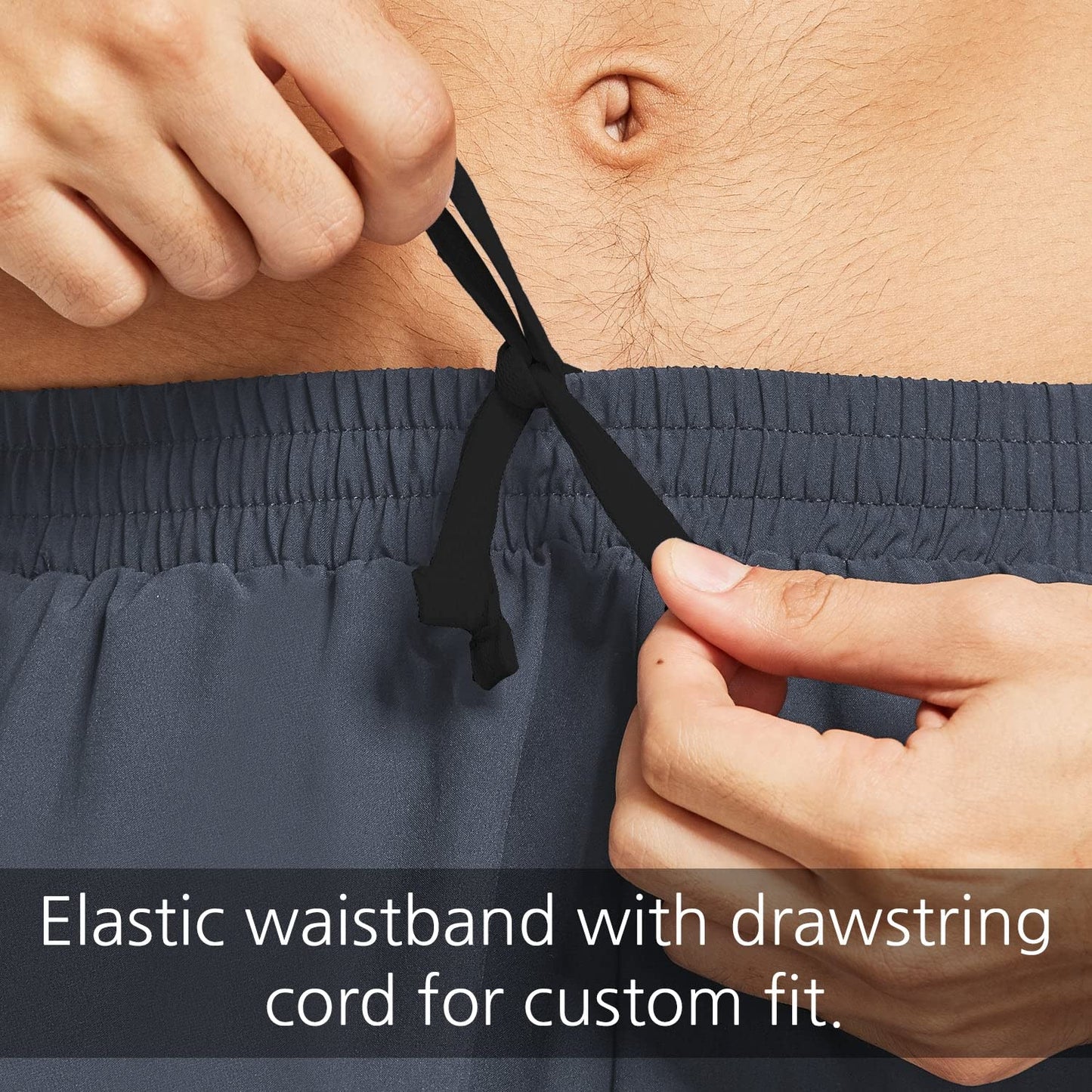 baleaf Men's 5" Running Athletic Shorts Zipper Pocket for Workout Gym Sports Lightweight Quick Dry Gray Size L