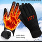 3 Pairs Winter Gloves for Women, 3-Finger Touch Screen Elastic Thermal Knit Lining, Warm Gloves for Cold Weather