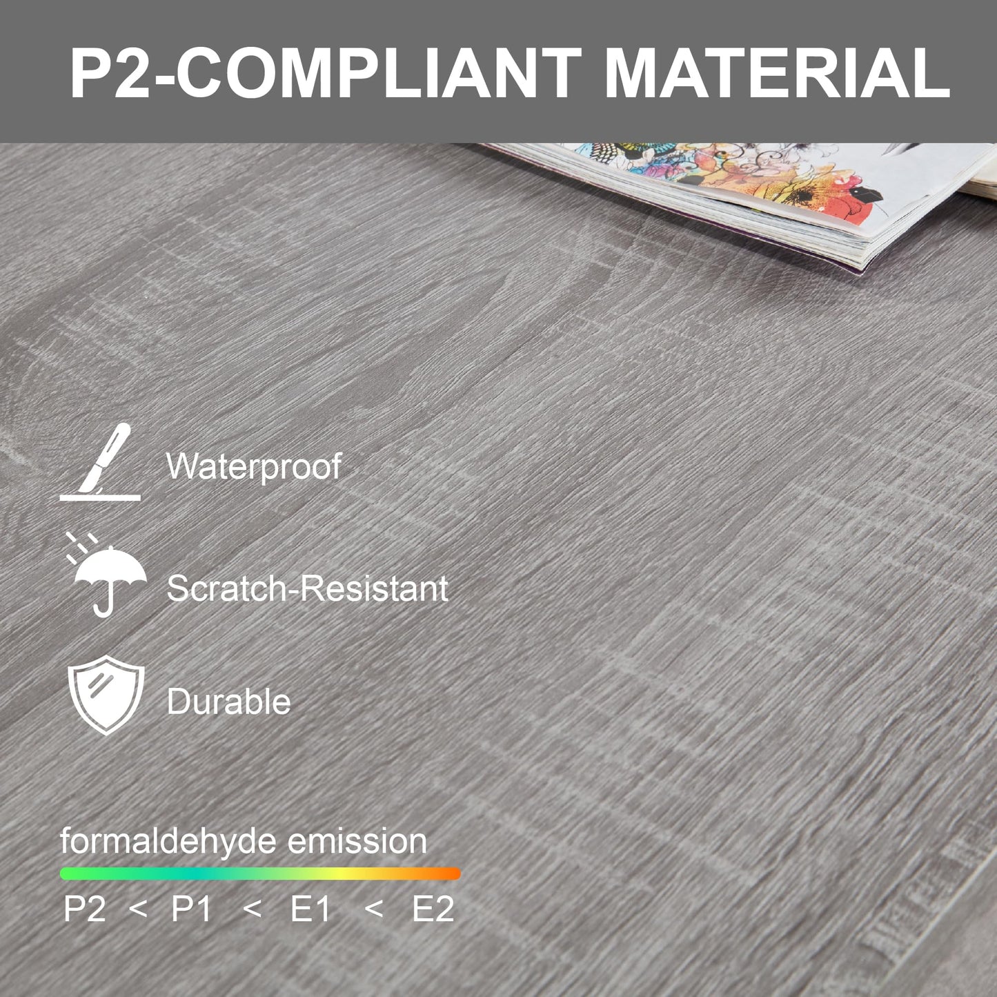 39" Coffee Table, Wood Lift Top Coffee Tables for Living Room with Storage Shelf and Hidden Compartment, Grey