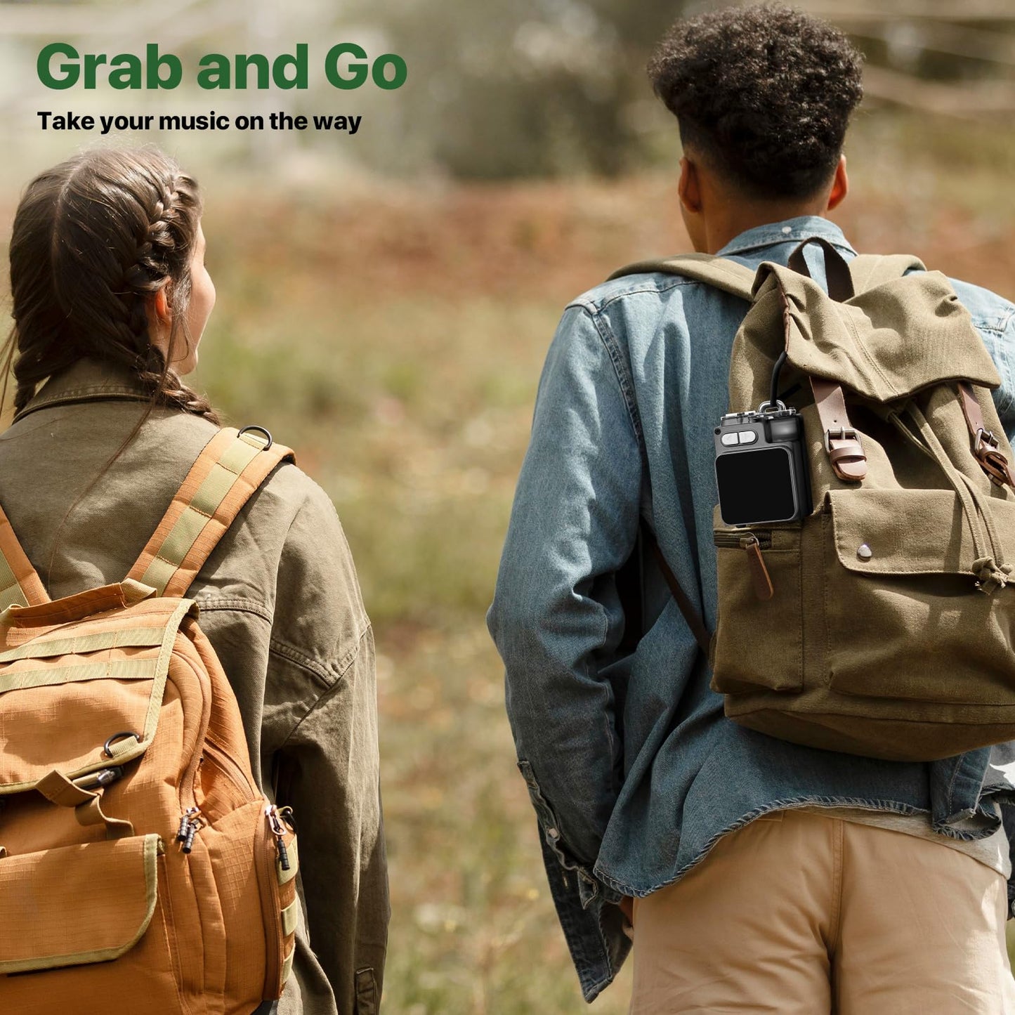 Mini Bluetooth Speaker, Smart Wireless Portable Speaker with Touchscreen, Loud HD Sound, LED Lights, BT5.4, All In One Small Audio for Home/Outdoor/Travel/Shower/Party/Beach/Camping/Hiking/Cycling