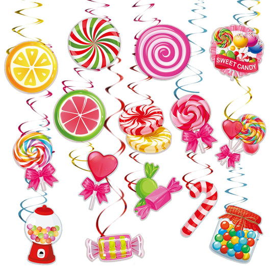 30pcs Candyland Party Decorations Candy Themed Party Decorations Lollipop Decorations Candy Land Party Decoration Colorful Candyland Party Favors for Candy Shop Decor Candy Themed Birthday Decorations