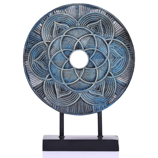 DOVDOV Blue Statue Home Decor, Kitchen Table Centerpiece, Blue Shelf Decorative Sculpture. Suitable for Cabinet, Console, Living Room, Coffee Table, Dining Table Centerpiece, Entrance Decor.