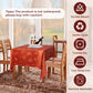 Babenest Fall Tablecloth Rectangle 60x104 Inch, Autumn Maple Leaves Jacquard Wrinkle Resistant Table Cloth, Polyester Fabric Table Cover for Thanksgiving Harvest Party Dining Wedding (Burnt Orange)