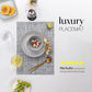 LEXMORE Placemats Set of 6 Vinyl/Plastic Woven Place Mats for Kitchen Table Indoor/Outdoor Washable Placemat Wipeable Dining Table Mats(Gray)