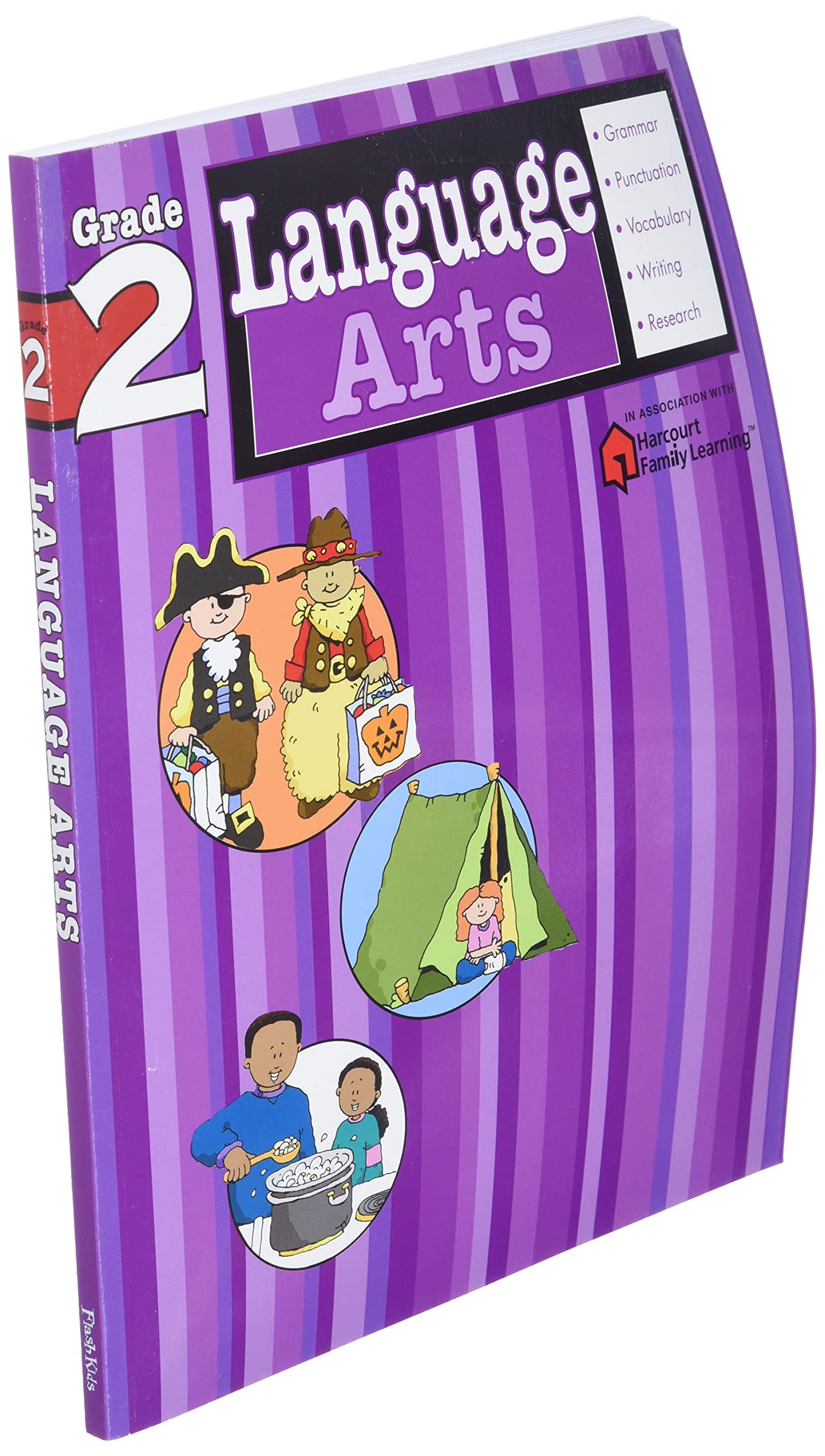 Language Arts: Grade 2 (Flash Kids Harcourt Family Learning)