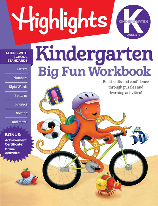 Kindergarten Big Fun Workbook: Kindergarten Workbook With Learning Activities for School Prep and Readiness, Kindergarten Activity Book for Ages 5-6 (Highlights Big Fun Activity Workbooks)
