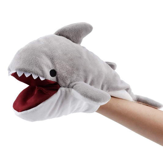 Hopearl Plush Unicorn Hand Puppet with Open Movable Mouth for Imaginative Play, Role Play, Interactive Toy for Storytelling Teaching Puppet Theater, Birthday Gift for Kids Girls, Pink, 12''