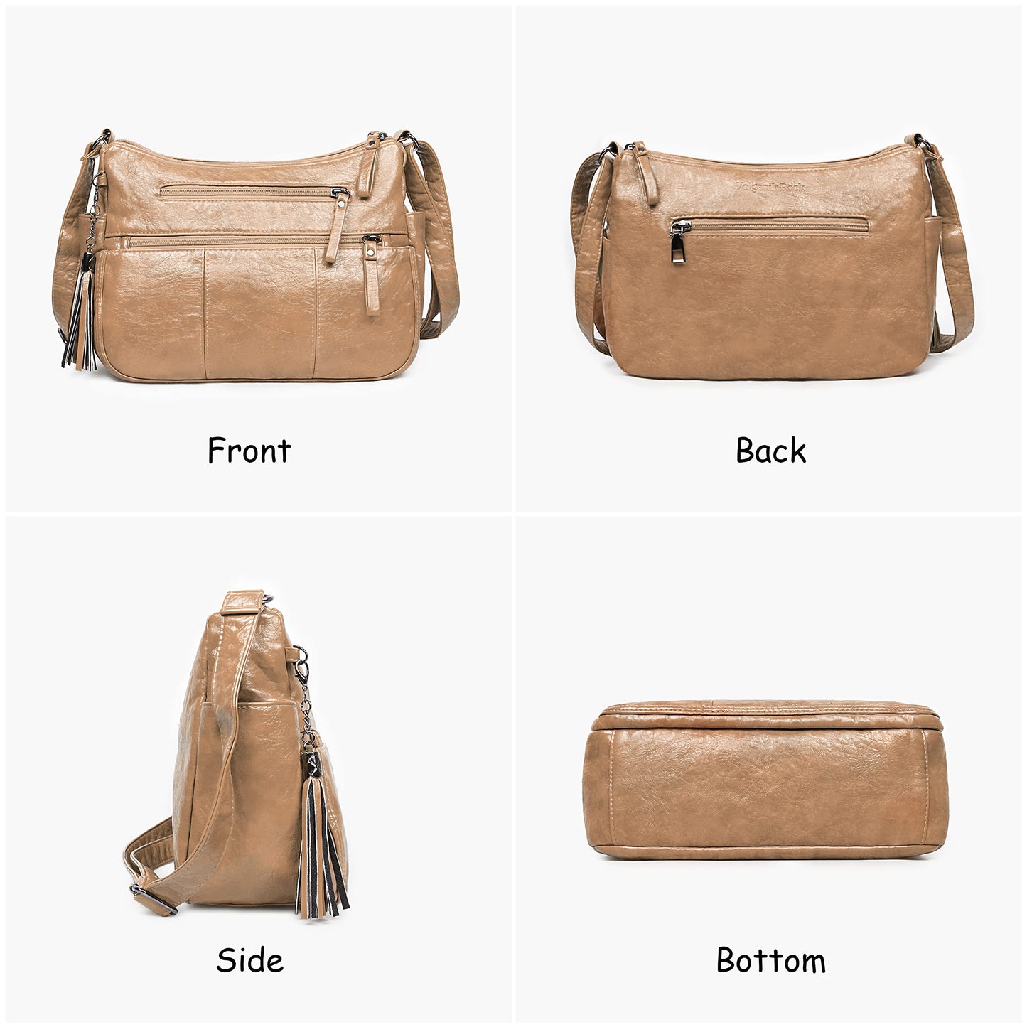 VOLGANIK ROCK Purses for Women Soft PU Leather Shoulder Bag Ladies Crossbody Purse and handbags Lightweight Pocketbook