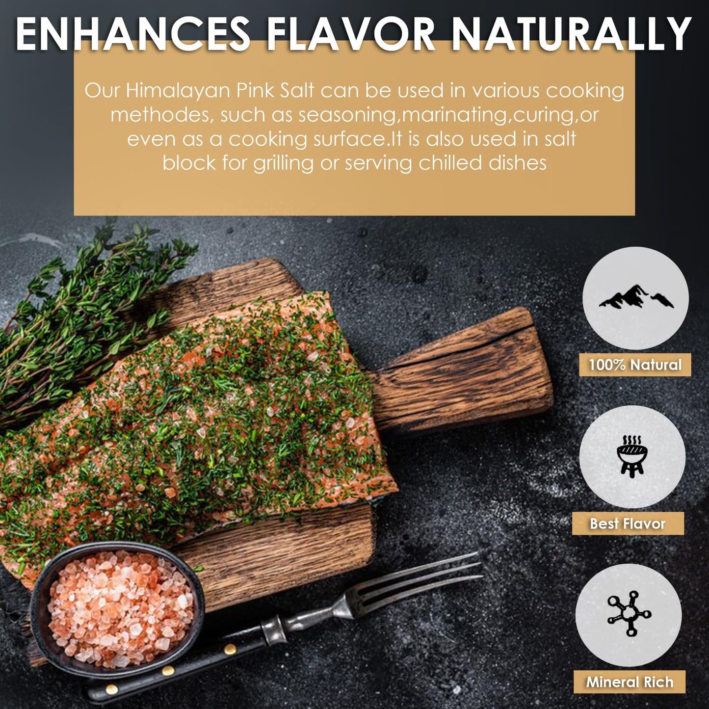 KING Certified Himalayan Pink Salt - Fine Grain, 737g/1.62lbs | Natural Minerals-Rich Salt for Cooking,Seasoning & Grinder Refill