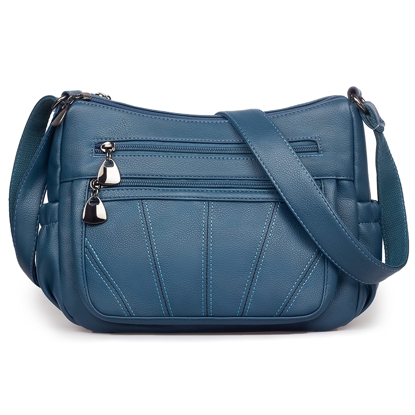 Crossbody Purse for Women Ladies Soft PU Leather Shoulder Bag Medium Roomy Handbag Fashion Tote Top Handle Satchel